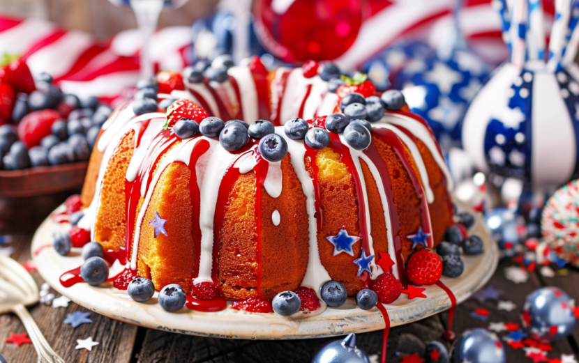 Patriotic Lemon-Berry Bundt Cake Patriotic Lemon-Berry Bundt Cake_done