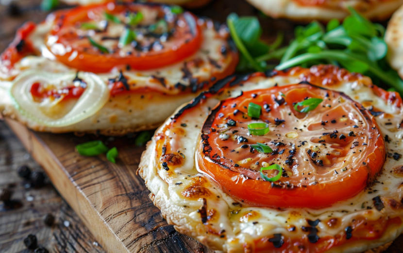Grilled Tomato and Cheese Mini Pizzas_done