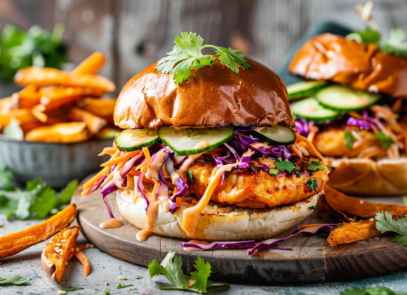 Thai Sweet Chili Chicken Burger_done