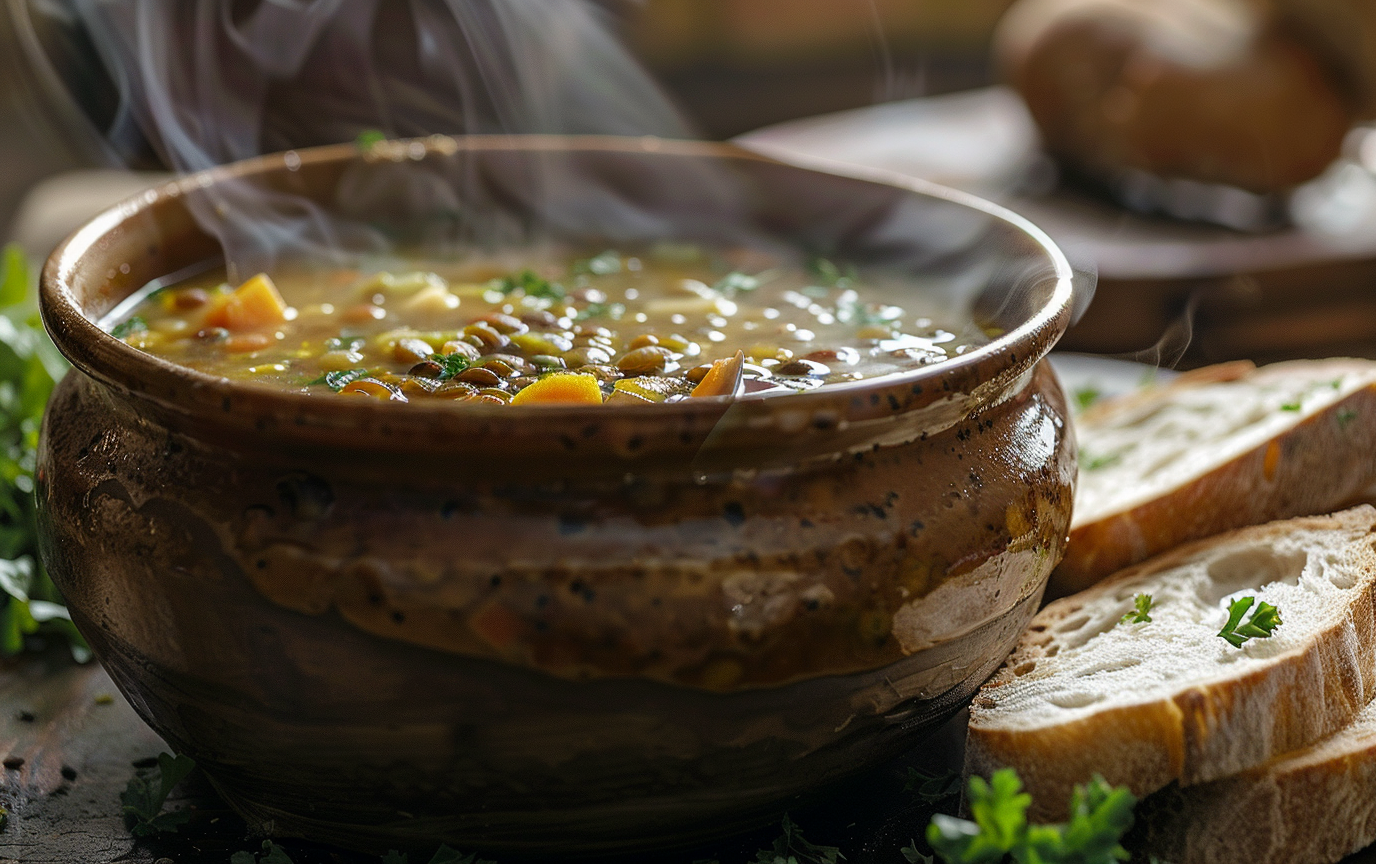 Hearty Vegetable Lentil Soup - Hungry Ghost Food and Travel